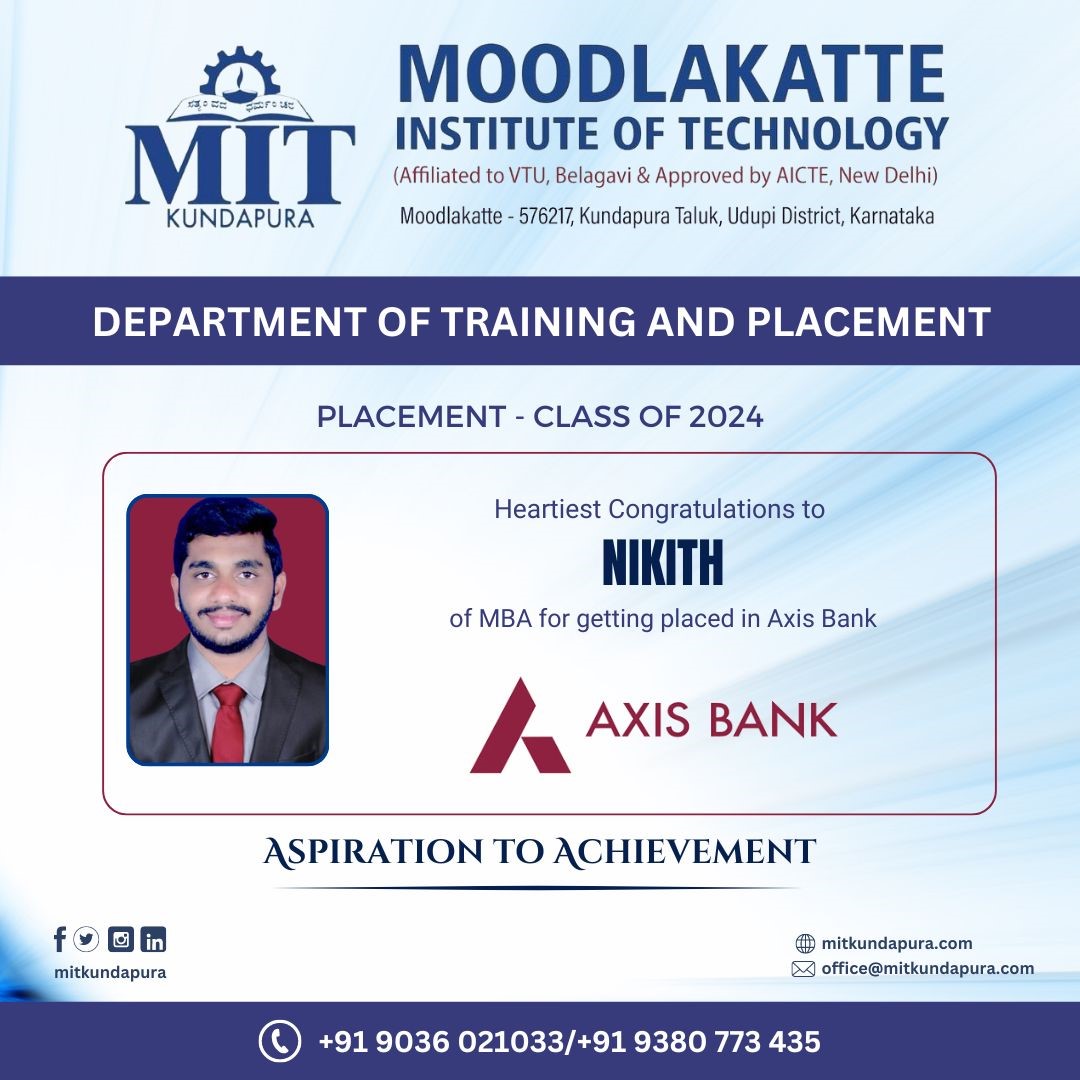 MITK MBA Students placement